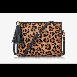 Gigi New York Leopard Print Crossbody Purse